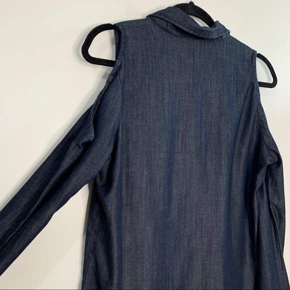 ADRIANO GOLDSCHMIED Cold Shoulder Denim Shirt - Picture 9 of 9